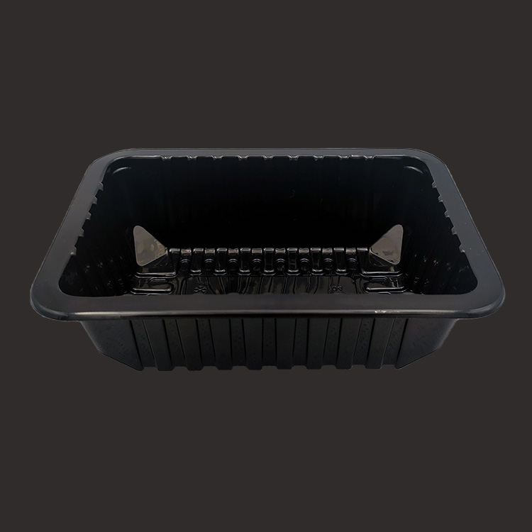 黑色透明肉类酱卤菜水果1812系列长方形气调锁鲜盒湖北武汉厂家直销